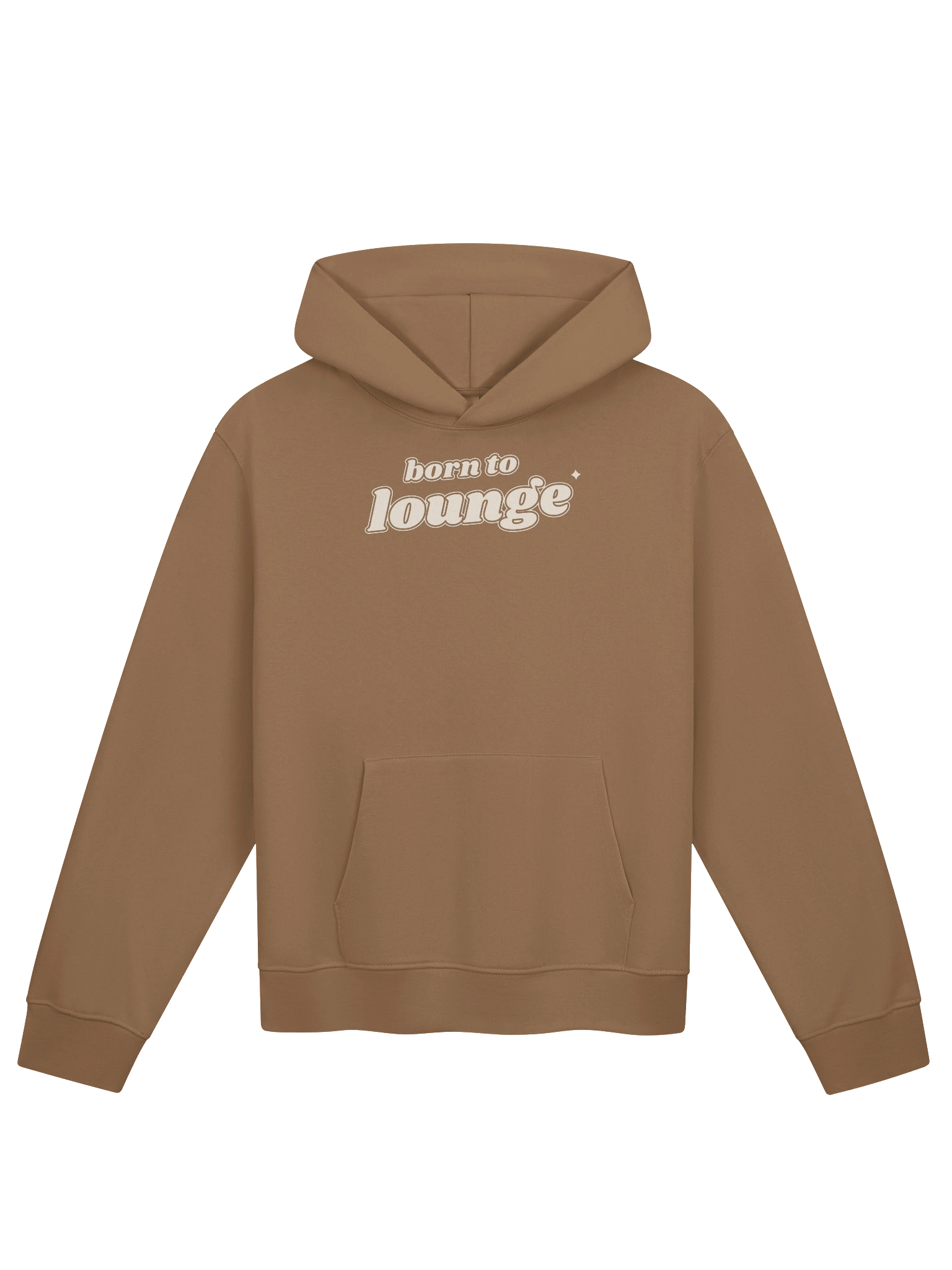 Born to Lounge Hoodie — Vintage Brown