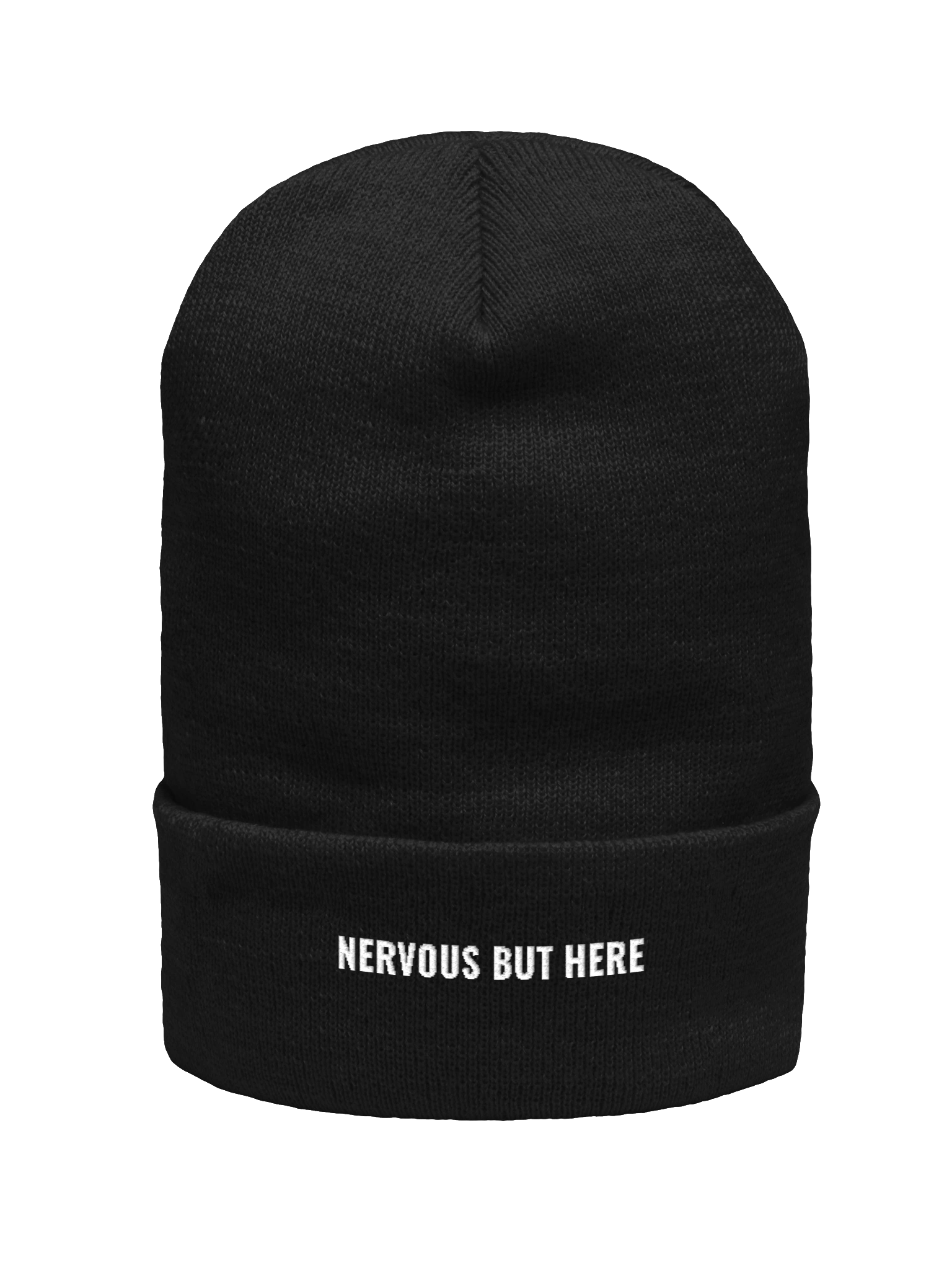 Nervous But Here Beanie — Navy