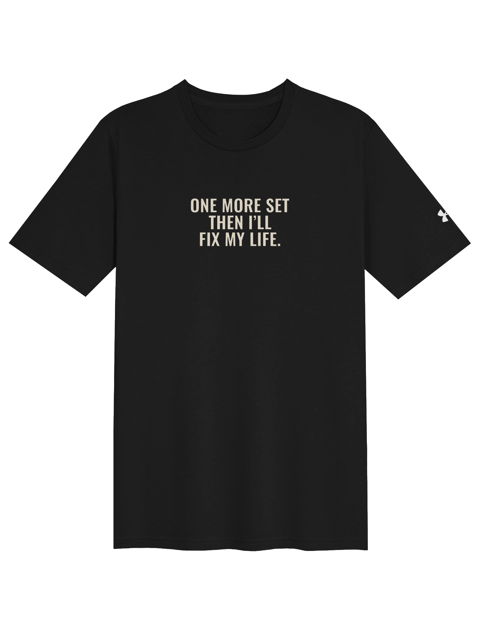 One More Set Then I’ll Fix My Life Gym Tee — Black