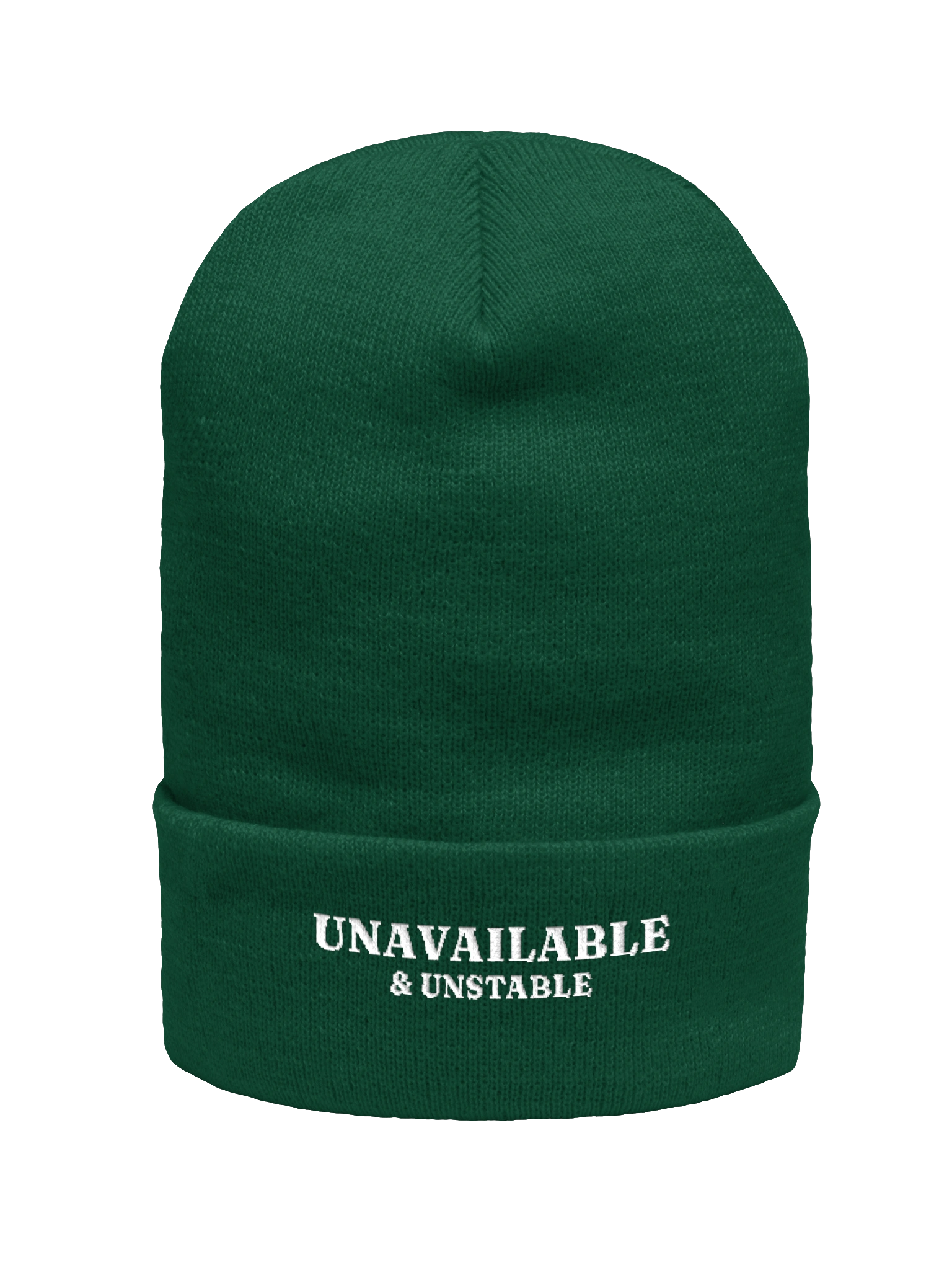 Unavailable & Unstable Beanie — Spruce